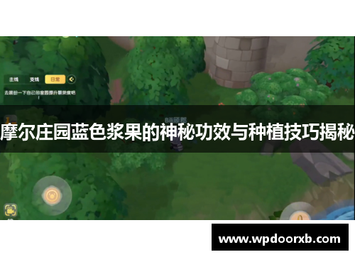 摩尔庄园蓝色浆果的神秘功效与种植技巧揭秘